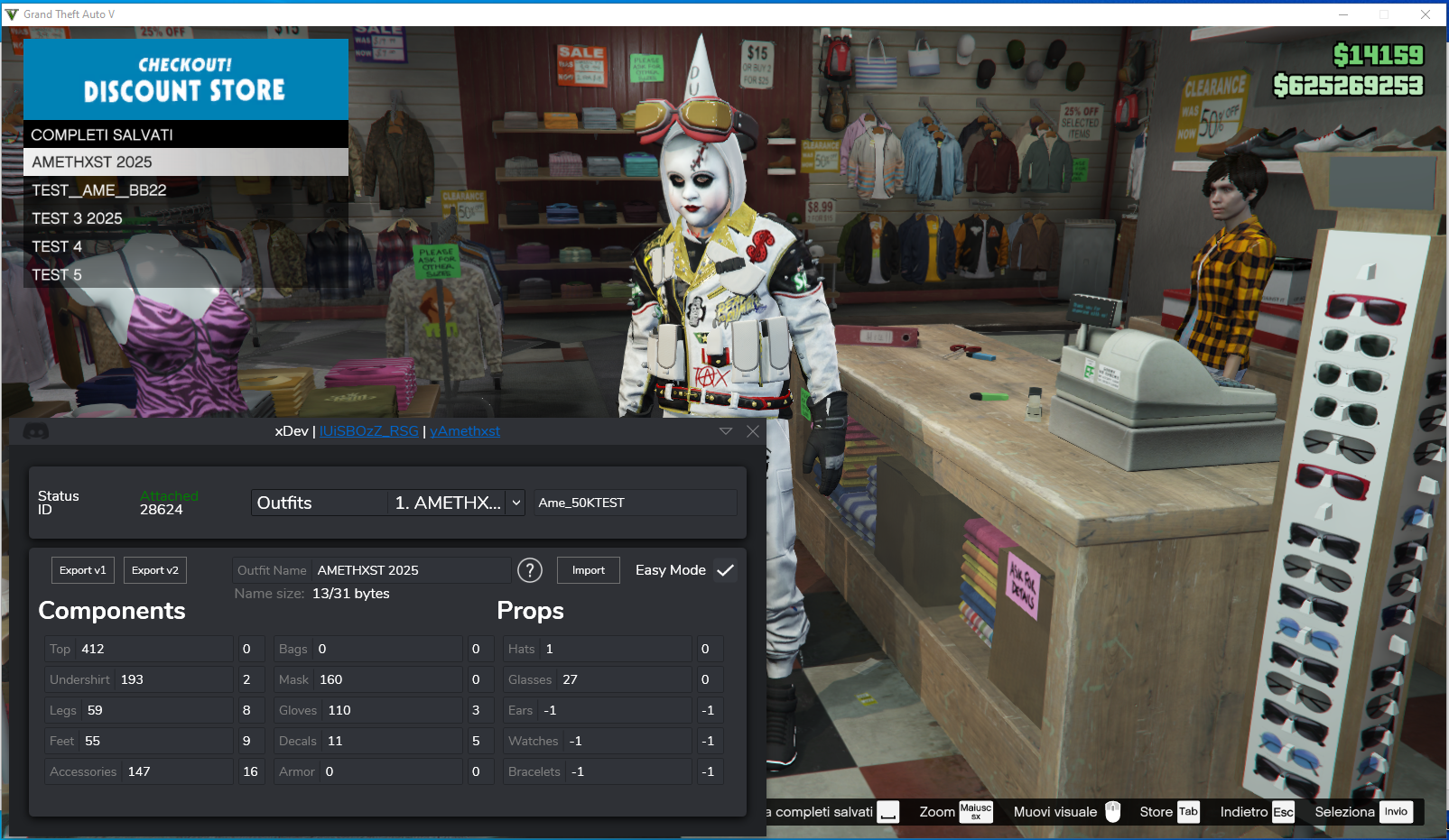 Outfit Editor (Legacy 1.72)